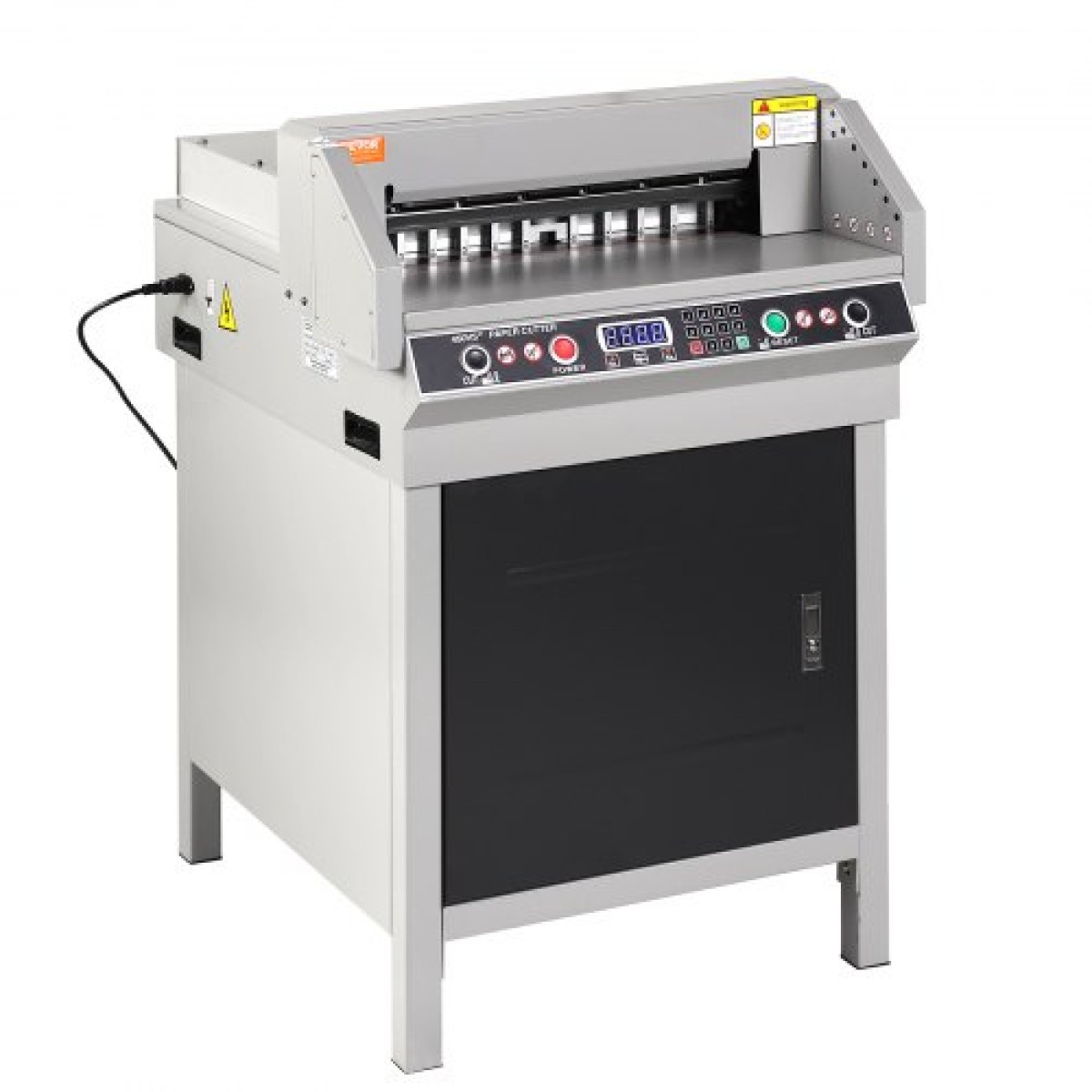 VEVOR Electric Hydraulic Paper Cutter, Heavy Duty Paper Cutter Machine, 1,57 in / 40 mm Πάχος κοπής, 18 in / 457,2 mm Πλάτος κοπής, Βιομηχανική μηχανή κοπής χαρτιού με χειριστήριο κουμπιού