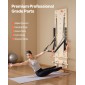 VEVOR Επιτοίχιο μηχάνημα Pilates Reformer, Εφαλτήριο Maple Wood Pilates, Εξοπλισμός γυμναστικής με ελατήρια αντίστασης, γυμναστής γιόγκα, κατάλληλος για ισορροπία ευελιξίας, γυμναστική στο σπίτι στο σπίτι
