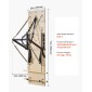 VEVOR Επιτοίχιο μηχάνημα Pilates Reformer, Εφαλτήριο Maple Wood Pilates, Εξοπλισμός γυμναστικής με ελατήρια αντίστασης, γυμναστής γιόγκα, κατάλληλος για ισορροπία ευελιξίας, γυμναστική στο σπίτι στο σπίτι