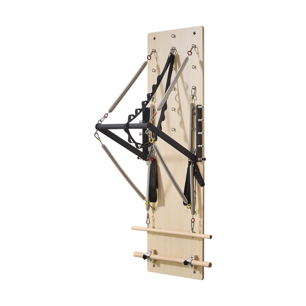 VEVOR Επιτοίχιο μηχάνημα Pilates Reformer, Εφαλτήριο Maple Wood Pilates, Εξοπλισμός γυμναστικής με ελατήρια αντίστασης, γυμναστής γιόγκα, κατάλληλος για ισορροπία ευελιξίας, γυμναστική στο σπίτι στο σπίτι
