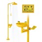 VEVOR Emergency Shower Eye Wash Station, 870x400x2330 mm 304 από ανοξείδωτο χάλυβα Συνδυασμός πλυσίματος ματιών και ντους, Εγκεκριμένος από τον OSHA Σταθμός πλύσης ματιών πρώτων βοηθειών, για σχολεία, εργαστήρια, εργοστάσια, κίτρινο