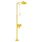 VEVOR Emergency Shower Eye Wash Station, 870x400x2330 mm 304 από ανοξείδωτο χάλυβα Συνδυασμός πλυσίματος ματιών και ντους, Εγκεκριμένος από τον OSHA Σταθμός πλύσης ματιών πρώτων βοηθειών, για σχολεία, εργαστήρια, εργοστάσια, κίτρινο