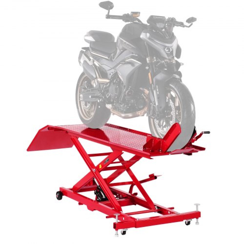 VEVOR 1000lbs Hydraulic Motorcycle Jack Lift Hoist Stand Dirt Street Bike ATV