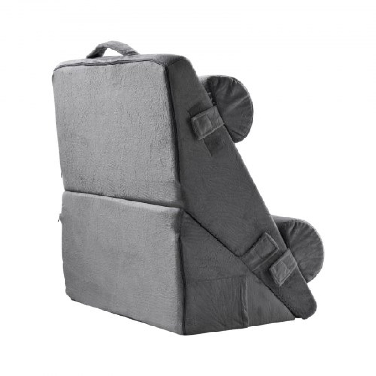 VEVOR Wedge μαξιλάρι για ύπνο, 4 τμχ Ρυθμιζόμενο ορθοπεδικό σετ σφηνοειδούς κρεβατιού, ώμο στήριξης βραχιόνων ποδιών, μαξιλάρι μετά την επέμβαση για πόνο στην πλάτη, παλινδρόμηση οξέος, ανακούφιση από το ροχαλητό, όρθιοι στο κρεβάτι, σκούρο γκρι