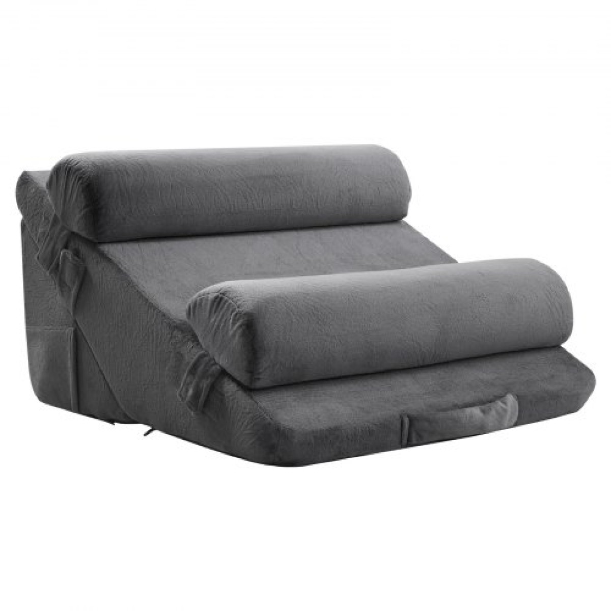 VEVOR Wedge μαξιλάρι για ύπνο, 4 τμχ Ρυθμιζόμενο ορθοπεδικό σετ σφηνοειδούς κρεβατιού, ώμο στήριξης βραχιόνων ποδιών, μαξιλάρι μετά την επέμβαση για πόνο στην πλάτη, παλινδρόμηση οξέος, ανακούφιση από το ροχαλητό, όρθιοι στο κρεβάτι, σκούρο γκρι