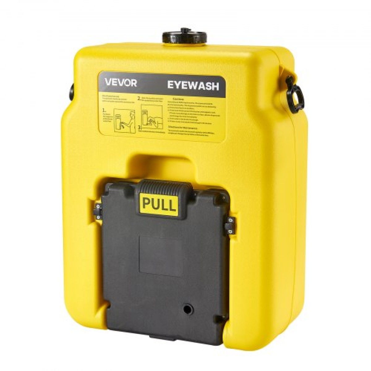 VEVOR φορητός σταθμός πλύσης ματιών 53L/14 Gal, Σταθμός πλύσης ματιών εγκεκριμένος από την OSHA Επιτοίχια/σε επίπεδη επιφάνεια, Μονάδα πλύσης ματιών έκτακτης ανάγκης με 2 σπρέι, Μονάδες πλύσης ματιών πρώτων βοηθειών για σχολεία, εργαστήρια, εργοστάσια, κί