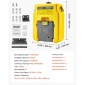 VEVOR φορητός σταθμός πλύσης ματιών 53L/14 Gal, Σταθμός πλύσης ματιών εγκεκριμένος από την OSHA Επιτοίχια/σε επίπεδη επιφάνεια, Μονάδα πλύσης ματιών έκτακτης ανάγκης με 2 σπρέι, Μονάδες πλύσης ματιών πρώτων βοηθειών για σχολεία, εργαστήρια, εργοστάσια, κί