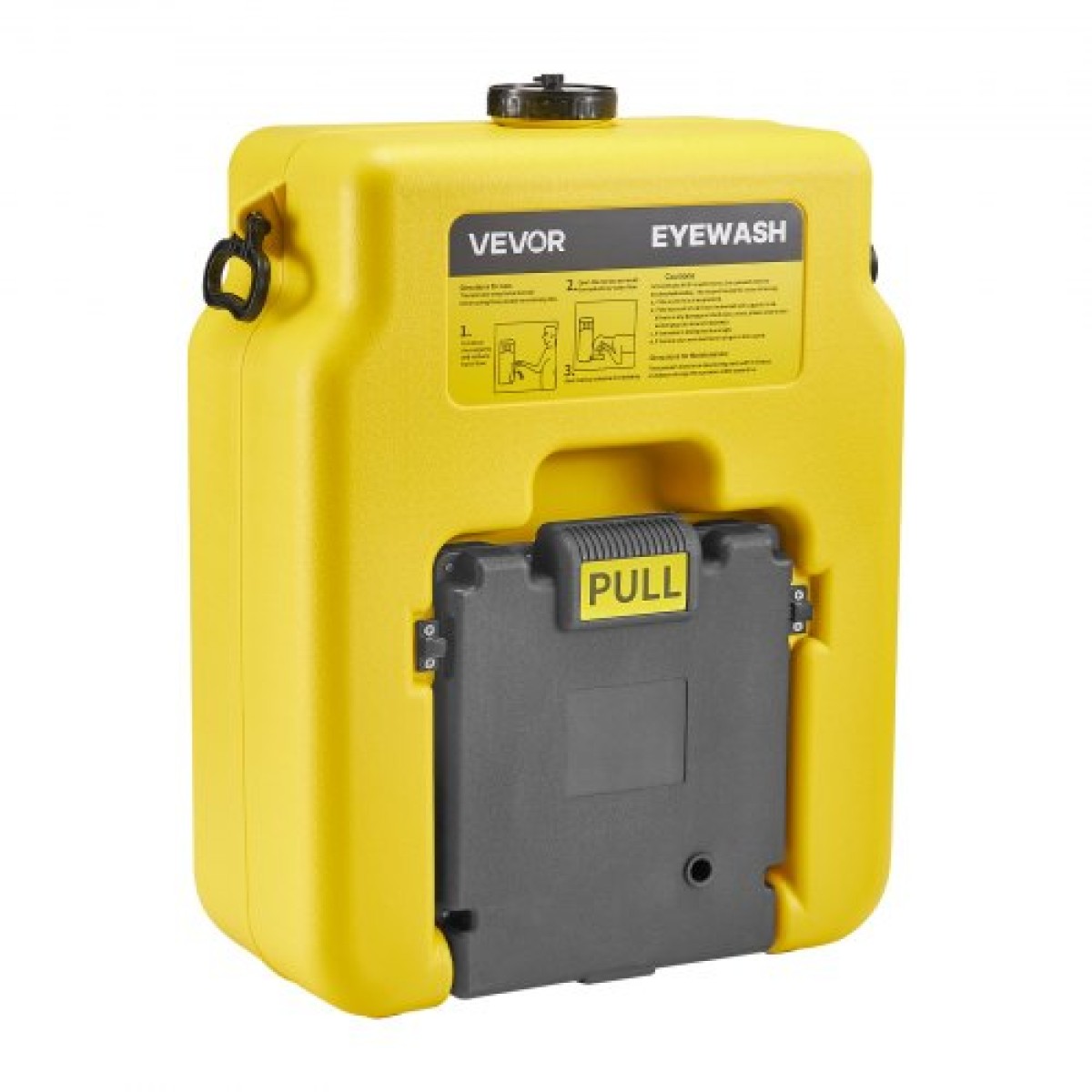 VEVOR φορητός σταθμός πλύσης ματιών 53L/14 Gal, Σταθμός πλύσης ματιών εγκεκριμένος από την OSHA Επιτοίχια/σε επίπεδη επιφάνεια, Μονάδα πλύσης ματιών έκτακτης ανάγκης με 2 σπρέι, Μονάδες πλύσης ματιών πρώτων βοηθειών για σχολεία, εργαστήρια, εργοστάσια, κί