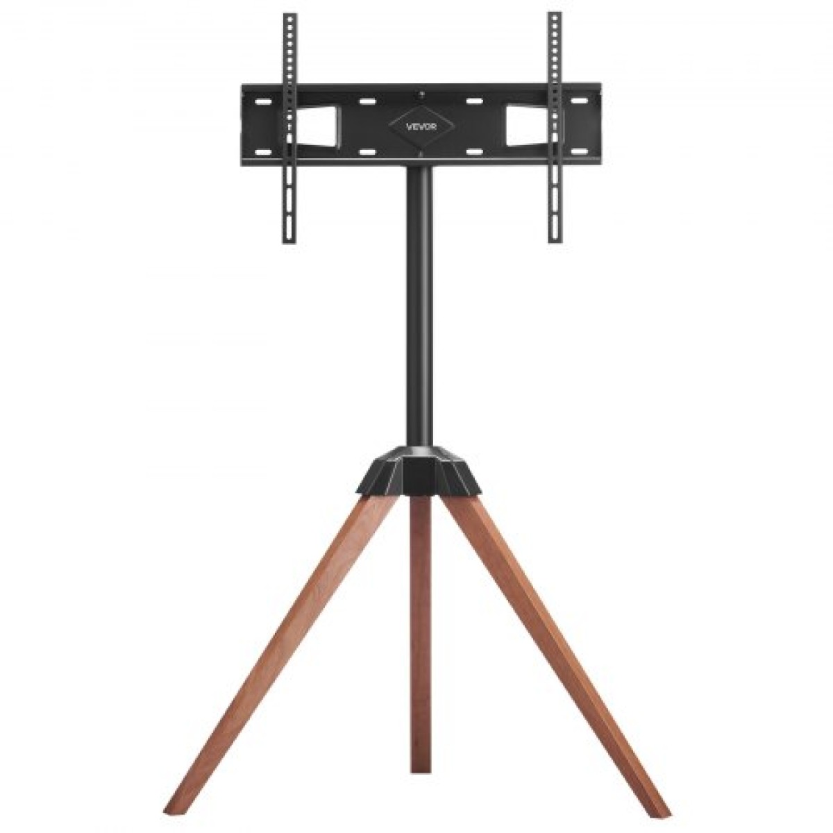 VEVOR Tripod Easel TV Stand, για τηλεοράσεις επίπεδης οθόνης 40-65 ιντσών έως 99 λίβρες, φορητή βάση τηλεόρασης με περιστροφή 18° αριστερά-δεξιά με πόδια από ξύλο δρυός, για υπνοδωμάτιο, σαλόνι, στούντιο, MAX VESA 600 x 400 mm
