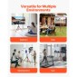 VEVOR Tripod Easel TV Stand, για τηλεοράσεις επίπεδης οθόνης 40-65 ιντσών έως 99 λίβρες, φορητή βάση τηλεόρασης με περιστροφή 18° αριστερά-δεξιά με πόδια από ξύλο δρυός, για υπνοδωμάτιο, σαλόνι, στούντιο, MAX VESA 600 x 400 mm