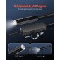 Κάμερα ενδοσκοπίου VEVOR με φως, 1920P HD Borescope για Android & IOS, 8 LED Lights Inspection Camera με ημιάκαμπτο καλώδιο 5m, Zoom 2X, IP67 Waterproof Snake Snake camera for Auto, Υδραυλικά