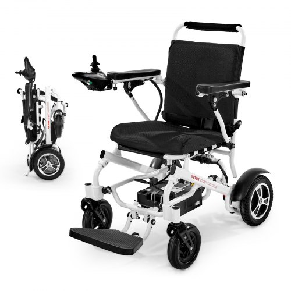 VEVOR Electric Wheelchair 136kg Capacity Foldable Lightweight All Terrain 21km