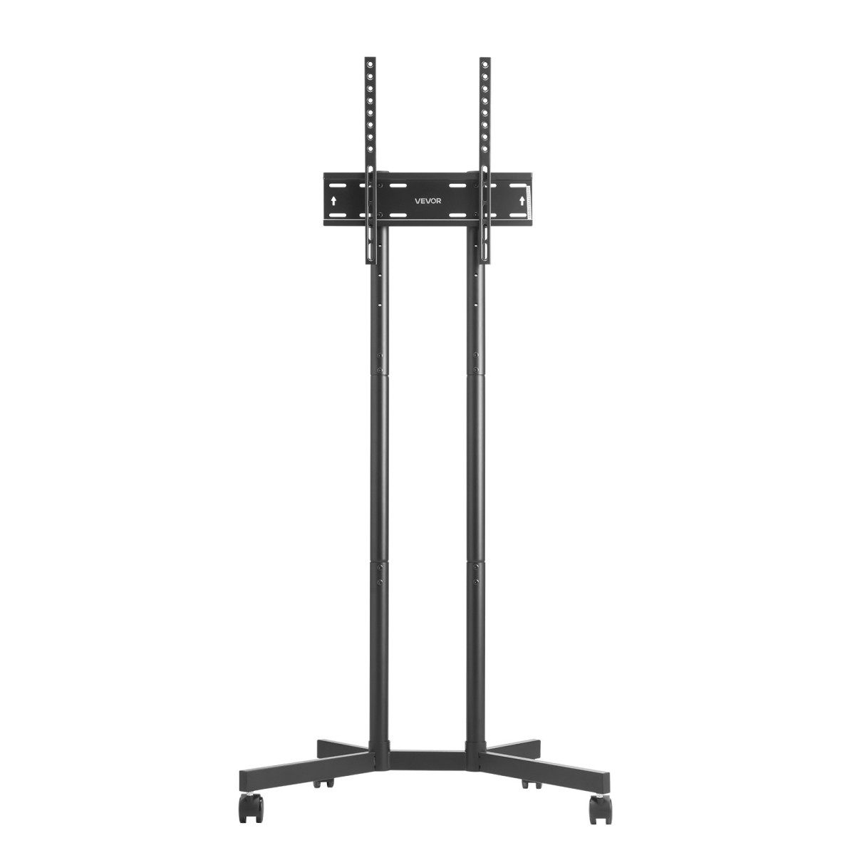 VEVOR Rolling TV Stand, Κινητό καλάθι τηλεόρασης για οθόνες 32-65 ιντσών, ρυθμιζόμενο ύψος, φορητή βάση οθόνης με ρόδες που χωράει έως 88 lbs για σαλόνι, υπνοδωμάτιο, γραφείο, εξωτερικό, Max VESA 400x400mm
