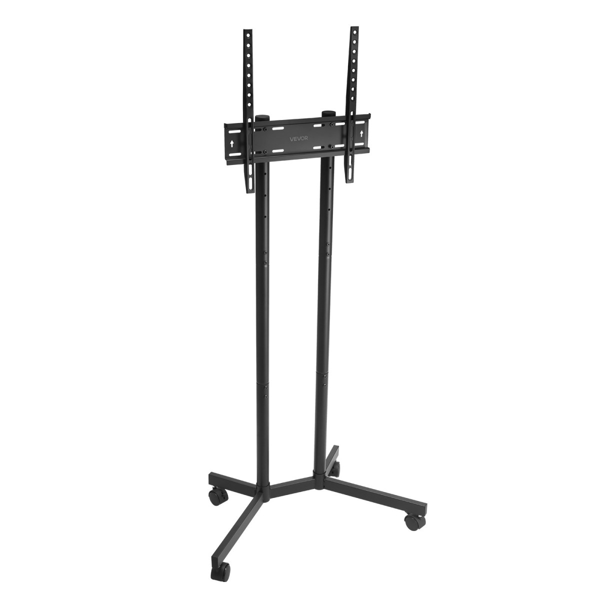 VEVOR Rolling TV Stand, Κινητό καλάθι τηλεόρασης για οθόνες 32-65 ιντσών, ρυθμιζόμενο ύψος, φορητή βάση οθόνης με ρόδες που χωράει έως 88 lbs για σαλόνι, υπνοδωμάτιο, γραφείο, εξωτερικό, Max VESA 400x400mm