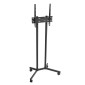 VEVOR Rolling TV Stand, Κινητό καλάθι τηλεόρασης για οθόνες 32-65 ιντσών, ρυθμιζόμενο ύψος, φορητή βάση οθόνης με ρόδες που χωράει έως 88 lbs για σαλόνι, υπνοδωμάτιο, γραφείο, εξωτερικό, Max VESA 400x400mm