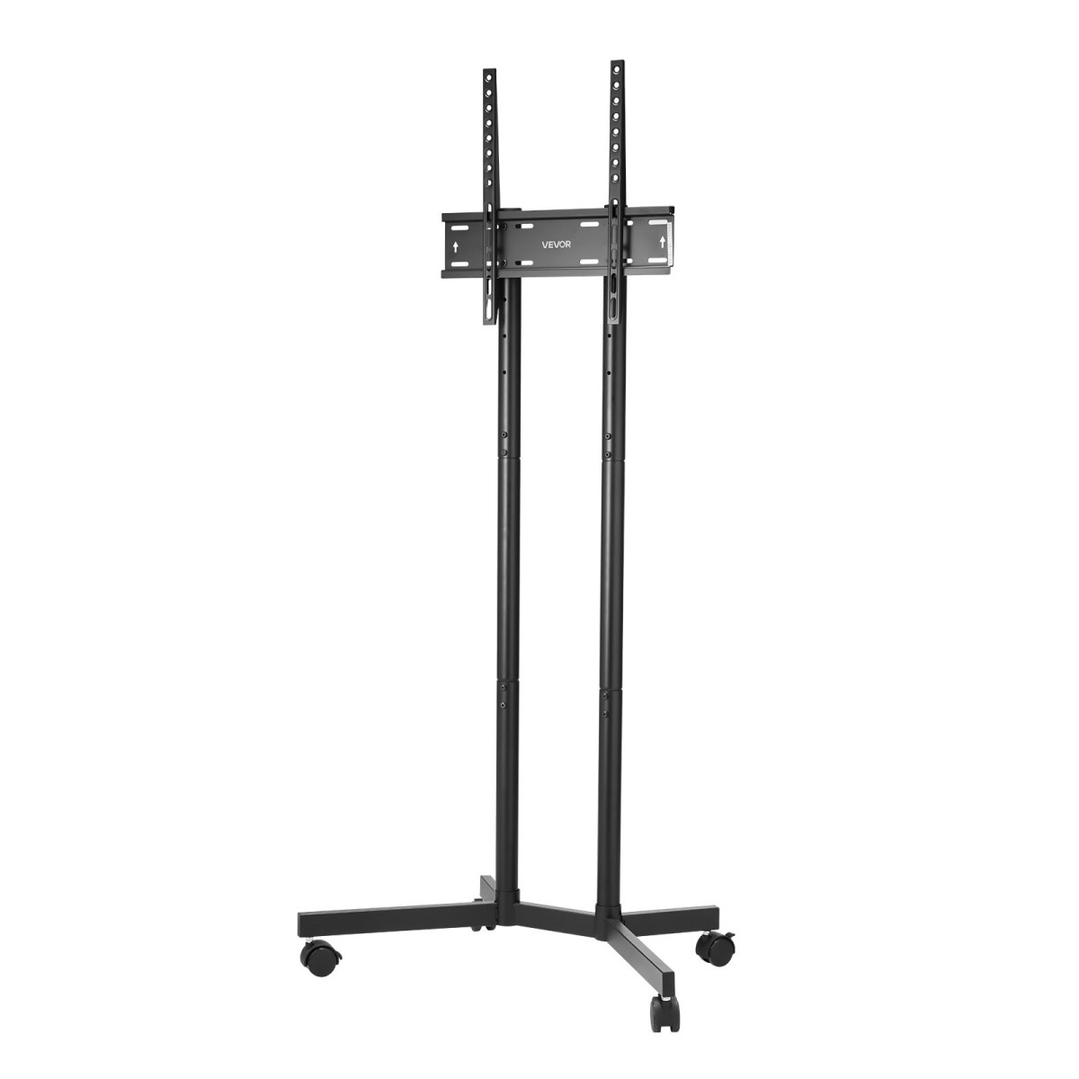 VEVOR Rolling TV Stand, Κινητό καλάθι τηλεόρασης για οθόνες 32-65 ιντσών, ρυθμιζόμενο ύψος, φορητή βάση οθόνης με ρόδες που χωράει έως 88 lbs για σαλόνι, υπνοδωμάτιο, γραφείο, εξωτερικό, Max VESA 400x400mm