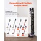 Βάση ηλεκτρικής σκούπας VEVOR, συμβατή με Dyson G5 V15 V12 V11 V10 V8 V7 V6 Series Upright Vacuums Cleaners & Accessories, Σταθερή βάση στήριξης ηλεκτρικής σκούπας με 6 γάντζους και αντιολισθητικά πέλματα, μαύρο