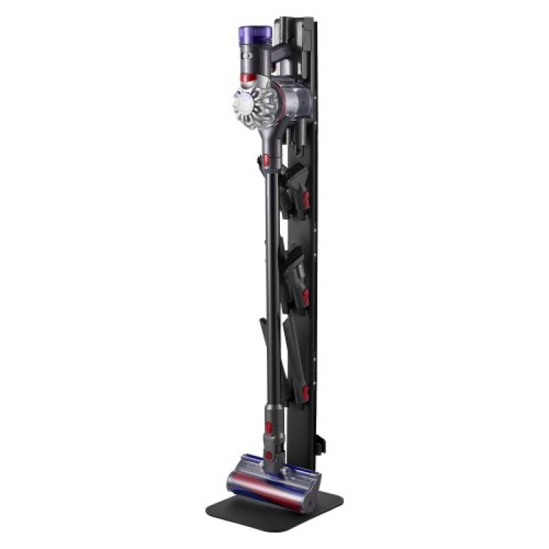 Βάση ηλεκτρικής σκούπας VEVOR, συμβατή με Dyson G5 V15 V12 V11 V10 V8 V7 V6 Series Upright Vacuums Cleaners & Accessories, Σταθερή βάση στήριξης ηλεκτρικής σκούπας με 6 γάντζους και αντιολισθητικά πέλματα, μαύρο