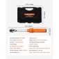VEVOR Click Torque Wrench Set, 1/4Inch Drive, 20-240 lbf-in / 2,3-27,1 N.m, Dual-direction and Dual Range Scales, 72-Tooth, ±3% High Precision, with Bits, Sockets, Adapters, Extension Bar, Orange