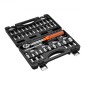 VEVOR Click Torque Wrench Set, 1/4Inch Drive, 20-240 lbf-in / 2,3-27,1 N.m, Dual-direction and Dual Range Scales, 72-Tooth, ±3% High Precision, with Bits, Sockets, Adapters, Extension Bar, Orange