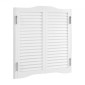 VEVOR Swinging Cafe Doors, Τοξωτές Εσωτερικές Πόρτες Saloon 81,3 x 91,4 cm, Διπλής Δράσης από ξύλο πεύκου, με μεντεσέδες & κιτ υλικού, εύκολη εγκατάσταση, για είσοδο παμπ Κουζίνας στο Hallway, Λευκό