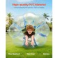 Φουσκωτές μπάλες προφυλακτήρα VEVOR 1-pack, 4FT/1,2M Body Sumo Ball Zorb, ανθεκτικό χοντρό PVC ρόπτρο φούσκας Human Hamster για υπαίθριο αθλητικό ομαδικό παιχνίδι, Bopper Toy για Garden Yard Park, Μπλε ρίγες