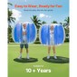 Φουσκωτές μπάλες προφυλακτήρα VEVOR 1-pack, 4FT/1,2M Body Sumo Ball Zorb, ανθεκτικό χοντρό PVC ρόπτρο φούσκας Human Hamster για υπαίθριο αθλητικό ομαδικό παιχνίδι, Bopper Toy για Garden Yard Park, Μπλε ρίγες