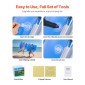 Φουσκωτές μπάλες προφυλακτήρα VEVOR 1-pack, 4FT/1,2M Body Sumo Ball Zorb, ανθεκτικό χοντρό PVC ρόπτρο φούσκας Human Hamster για υπαίθριο αθλητικό ομαδικό παιχνίδι, Bopper Toy για Garden Yard Park, Μπλε ρίγες