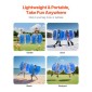 Φουσκωτές μπάλες προφυλακτήρα VEVOR 1-pack, 4FT/1,2M Body Sumo Ball Zorb, ανθεκτικό χοντρό PVC ρόπτρο φούσκας Human Hamster για υπαίθριο αθλητικό ομαδικό παιχνίδι, Bopper Toy για Garden Yard Park, Μπλε ρίγες