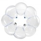 Φουσκωτές μπάλες προφυλακτήρα VEVOR 1-pack, 4FT/1,2M Body Sumo Ball Zorb, ανθεκτικό χοντρό PVC ρόπτρο φούσκας Human Hamster για υπαίθριο αθλητικό ομαδικό παιχνίδι, Bopper Toy για Garden Yard Park, Μπλε ρίγες