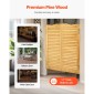 VEVOR Swinging Cafe Doors, Τοξωτές Εσωτερικές Πόρτες Saloon 81,3 x 106,7 cm, Διπλής Δράσης Από ξύλο πεύκου, με μεντεσέδες & υλικό, Εύκολη εγκατάσταση, για είσοδο παμπ κουζίνας στο διάδρομο, κούτσουρο χρώμα