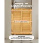 VEVOR Swinging Cafe Doors, Τοξωτές Εσωτερικές Πόρτες Saloon 81,3 x 106,7 cm, Διπλής Δράσης Από ξύλο πεύκου, με μεντεσέδες & υλικό, Εύκολη εγκατάσταση, για είσοδο παμπ κουζίνας στο διάδρομο, κούτσουρο χρώμα