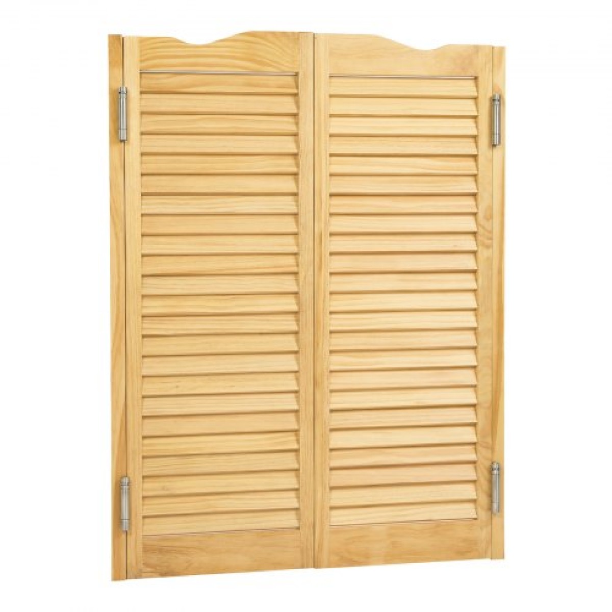 VEVOR Swinging Cafe Doors, Τοξωτές Εσωτερικές Πόρτες Saloon 81,3 x 106,7 cm, Διπλής Δράσης Από ξύλο πεύκου, με μεντεσέδες & υλικό, Εύκολη εγκατάσταση, για είσοδο παμπ κουζίνας στο διάδρομο, κούτσουρο χρώμα