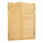 VEVOR Swinging Cafe Doors, Τοξωτές Εσωτερικές Πόρτες Saloon 81,3 x 106,7 cm, Διπλής Δράσης Από ξύλο πεύκου, με μεντεσέδες & υλικό, Εύκολη εγκατάσταση, για είσοδο παμπ κουζίνας στο διάδρομο, κούτσουρο χρώμα