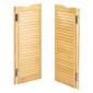VEVOR Swinging Cafe Doors, Τοξωτές Εσωτερικές Πόρτες Saloon 81,3 x 106,7 cm, Διπλής Δράσης Από ξύλο πεύκου, με μεντεσέδες & υλικό, Εύκολη εγκατάσταση, για είσοδο παμπ κουζίνας στο διάδρομο, κούτσουρο χρώμα