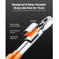 VEVOR Click Torque Wrench Set, 1/4Inch Drive, 20-200lbf-in/2.3-22.6N.m, Dual-direction and Dual Range Scales, 72-Tooth, ±3% High Precision, with Bit Sockets, Extension Bar, for Dicycle Repair, Πορτοκαλί