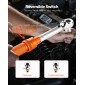 VEVOR Click Torque Wrench Set, 1/4Inch Drive, 20-200lbf-in/2.3-22.6N.m, Dual-direction and Dual Range Scales, 72-Tooth, ±3% High Precision, with Bit Sockets, Extension Bar, for Dicycle Repair, Πορτοκαλί