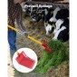 VEVOR Manure Fork, 18 Angled Tines, Horse Lore Rake with long Fiberglass Handle, 61 in Durable Plastic Pitchfork Muck Rake Tool for Gardening Horse Stall Stable Grass Hay Cleaning Farm Work