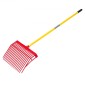 VEVOR Manure Fork, 18 Angled Tines, Horse Lore Rake with long Fiberglass Handle, 61 in Durable Plastic Pitchfork Muck Rake Tool for Gardening Horse Stall Stable Grass Hay Cleaning Farm Work