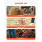 VEVOR Manure Fork, 18 Angled Tines, Horse Lore Rake with long Fiberglass Handle, 61 in Durable Plastic Pitchfork Muck Rake Tool for Gardening Horse Stall Stable Grass Hay Cleaning Farm Work