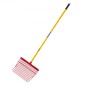 VEVOR Manure Fork, 18 Angled Tines, Horse Lore Rake with long Fiberglass Handle, 61 in Durable Plastic Pitchfork Muck Rake Tool for Gardening Horse Stall Stable Grass Hay Cleaning Farm Work