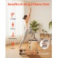 Καρέκλα VEVOR Pilates, Συνδυασμένες καρέκλες σταθερότητας με χωριστό πεντάλ με λαβές, γυμναστής γυμναστικής Yoga με πλαίσιο από καουτσούκ, αναμορφωτής άσκησης, εξοπλισμός αντίστασης-προπόνησης Pilates, για γυμναστική στο σπίτι στο σπίτι
