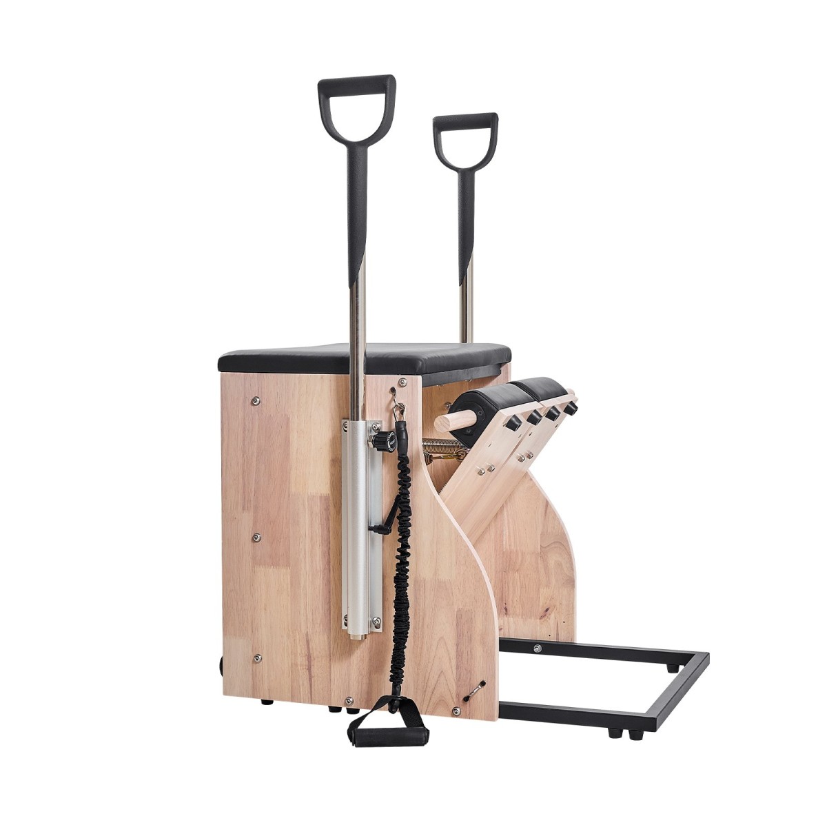 Καρέκλα VEVOR Pilates, Συνδυασμένες καρέκλες σταθερότητας με χωριστό πεντάλ με λαβές, γυμναστής γυμναστικής Yoga με πλαίσιο από καουτσούκ, αναμορφωτής άσκησης, εξοπλισμός αντίστασης-προπόνησης Pilates, για γυμναστική στο σπίτι στο σπίτι