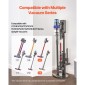 Βάση ηλεκτρικής σκούπας VEVOR, συμβατή με Dyson V7 V8 V10 V11 V12 V15 SV10 SV12 SV14 SV18 SV21 Όρθια ηλεκτρική σκούπα & αξεσουάρ, σταθερή βάση στήριξης ηλεκτρικής σκούπας με 3 κλιπ και ρυθμιζόμενο ύψος