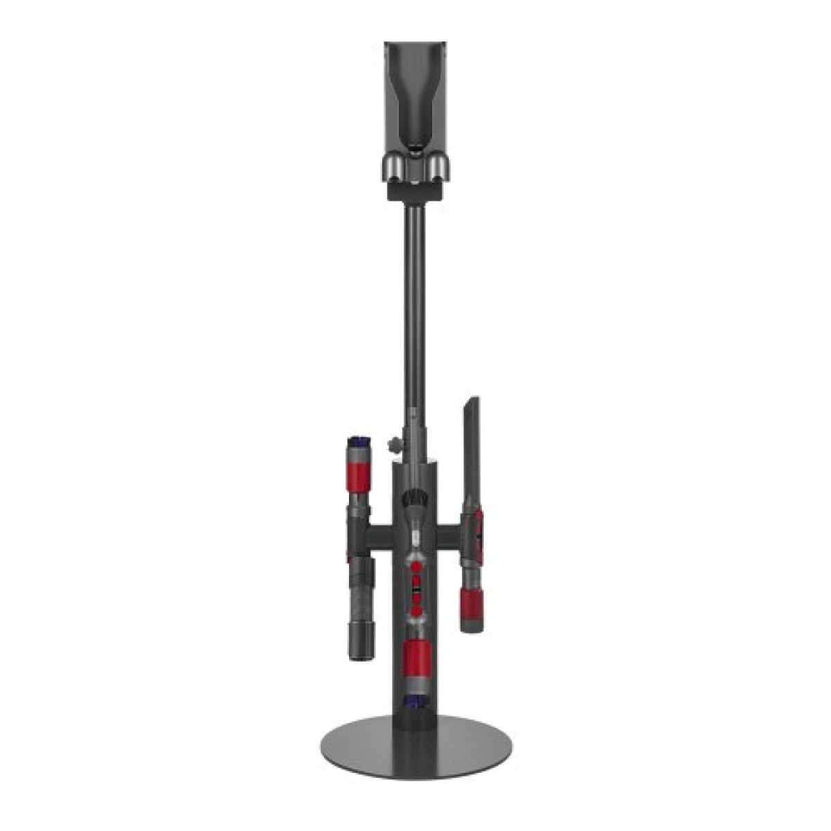 Βάση ηλεκτρικής σκούπας VEVOR, συμβατή με Dyson V7 V8 V10 V11 V12 V15 SV10 SV12 SV14 SV18 SV21 Όρθια ηλεκτρική σκούπα & αξεσουάρ, σταθερή βάση στήριξης ηλεκτρικής σκούπας με 3 κλιπ και ρυθμιζόμενο ύψος
