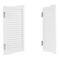 VEVOR Swinging Cafe Doors, Τοξωτές Εσωτερικές Πόρτες Saloon 91,4 x 91,4 cm, Διπλής Δράσης από ξύλο πεύκου, με μεντεσέδες & υλικό, εύκολο στην τοποθέτηση, για είσοδο στο Hallway Kitchen Bar Pub, Λευκό