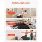 VEVOR Pilates Box for Reformer, 25x17x9 In Pilates Reformers Sitting Box for Exercises, Premium PU και Wood Pilates Equipment αξεσουάρ, Βελτιώστε τη δύναμη, την ισορροπία, το εύρος κίνησης Home Gym, Μαύρο