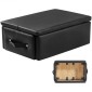 VEVOR Pilates Box for Reformer, 25x17x9 In Pilates Reformers Sitting Box for Exercises, Premium PU και Wood Pilates Equipment αξεσουάρ, Βελτιώστε τη δύναμη, την ισορροπία, το εύρος κίνησης Home Gym, Μαύρο