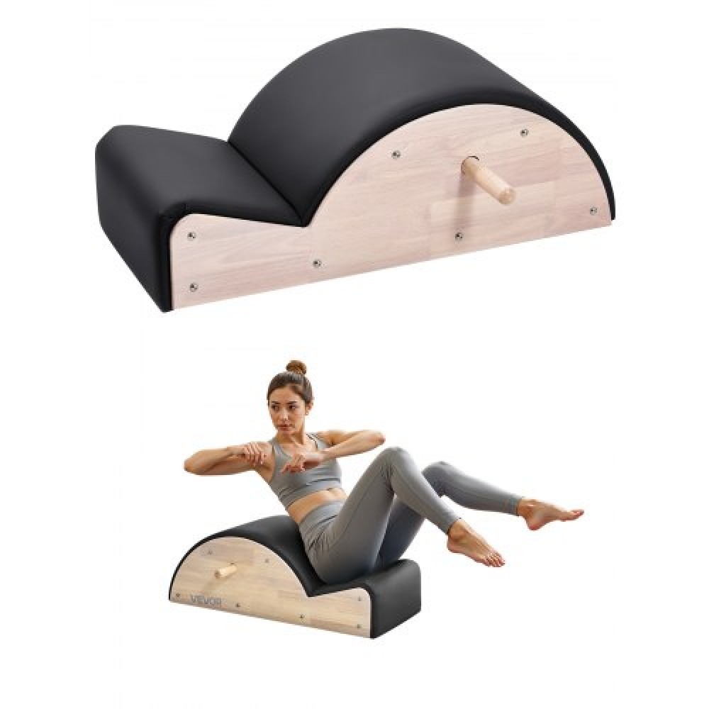 VEVOR Pilates Spine Corrector, Αξεσουάρ Home Gym Yoga Pilates, Rubber Wood Fitness Training tool, Arc Fitness Body Workout Equipment, για ασκήσεις σπονδυλικής στήλης, ισορροπία, ενδυνάμωση κορμού και τέντωμα
