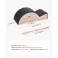 VEVOR Pilates Spine Corrector, Αξεσουάρ Home Gym Yoga Pilates, Rubber Wood Fitness Training tool, Arc Fitness Body Workout Equipment, για ασκήσεις σπονδυλικής στήλης, ισορροπία, ενδυνάμωση κορμού και τέντωμα